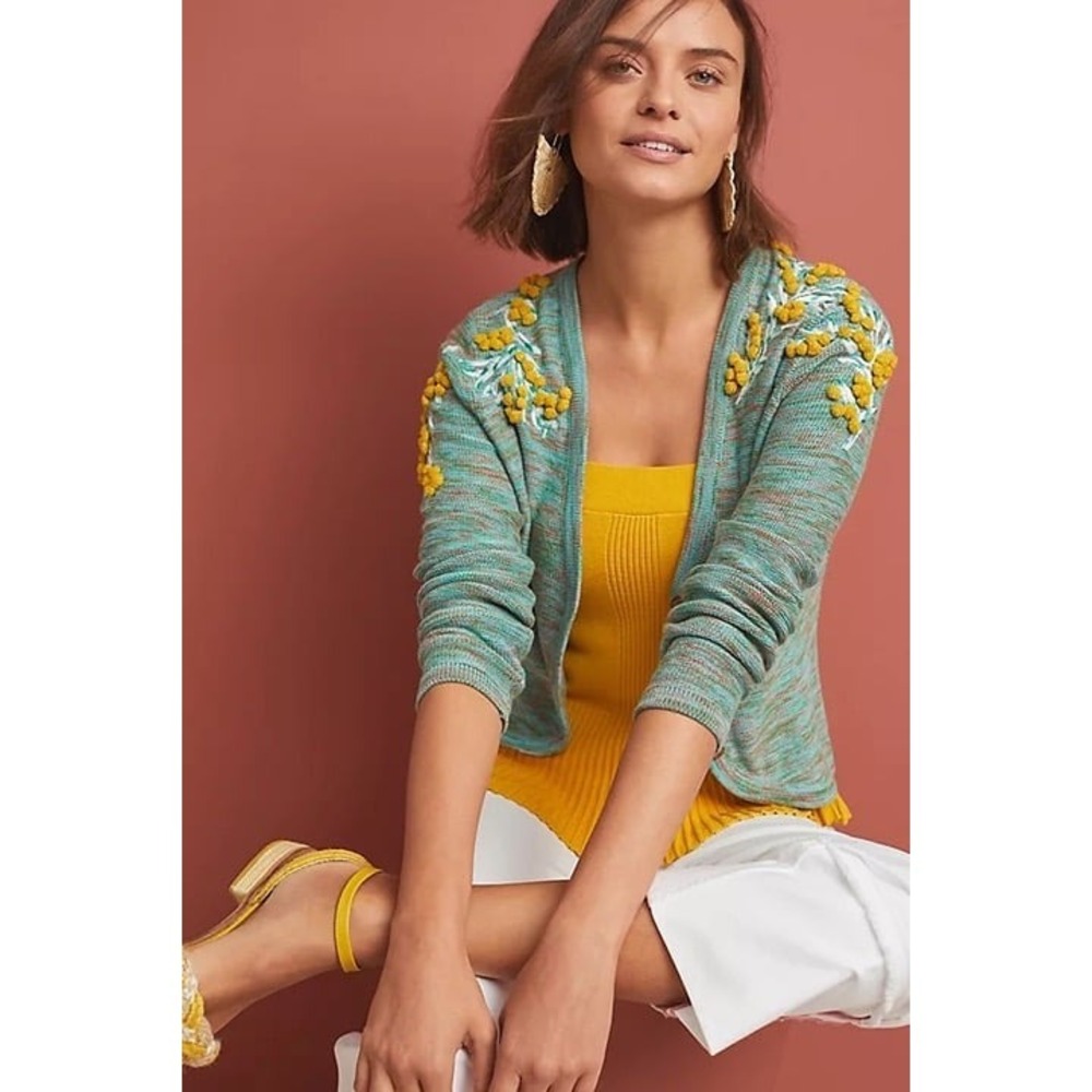 Anthropologie Pommed Campsis Cardigan Size M, MSRP $160